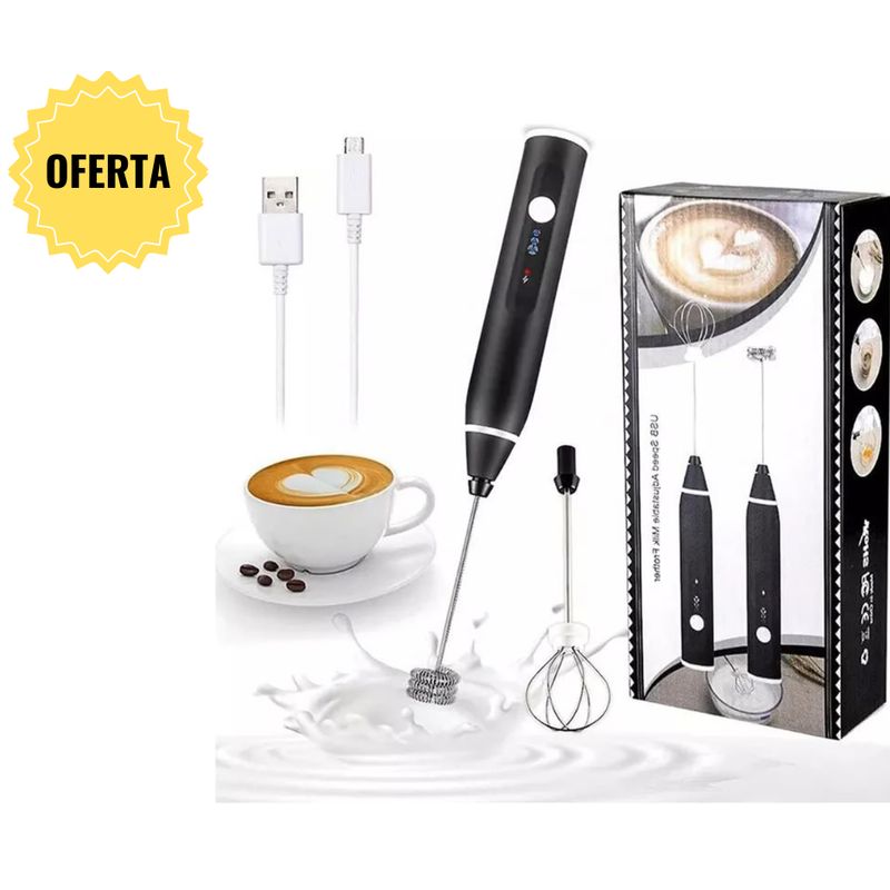 GENERICO - Batidora de leche eléctrica inalámbrica