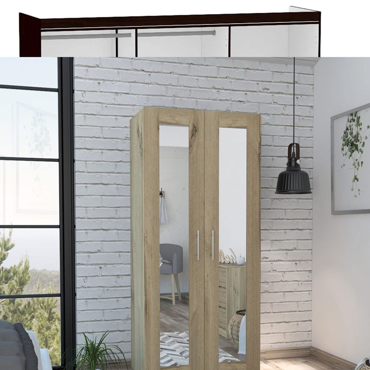 NACION MUEBLES - ROPERO ARTHUR COLOR DUNA NM