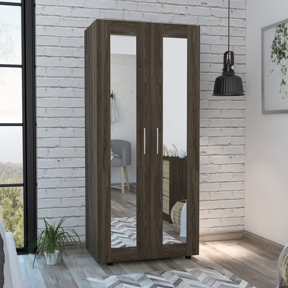 NACION MUEBLES - ROPERO ARTHUR COLOR COÑAC NM