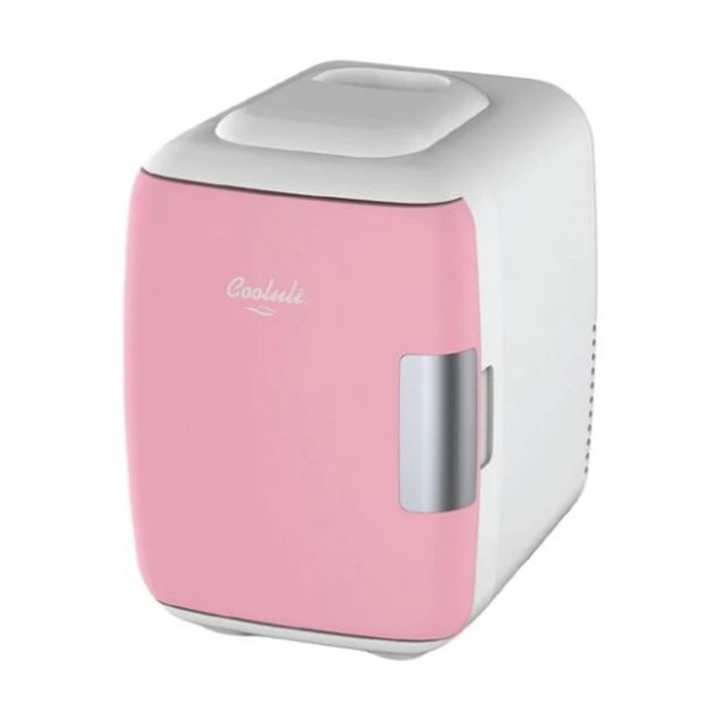 GENERICO - Mini Refrigerador Portatil  ROSADO DE CALIDAD.