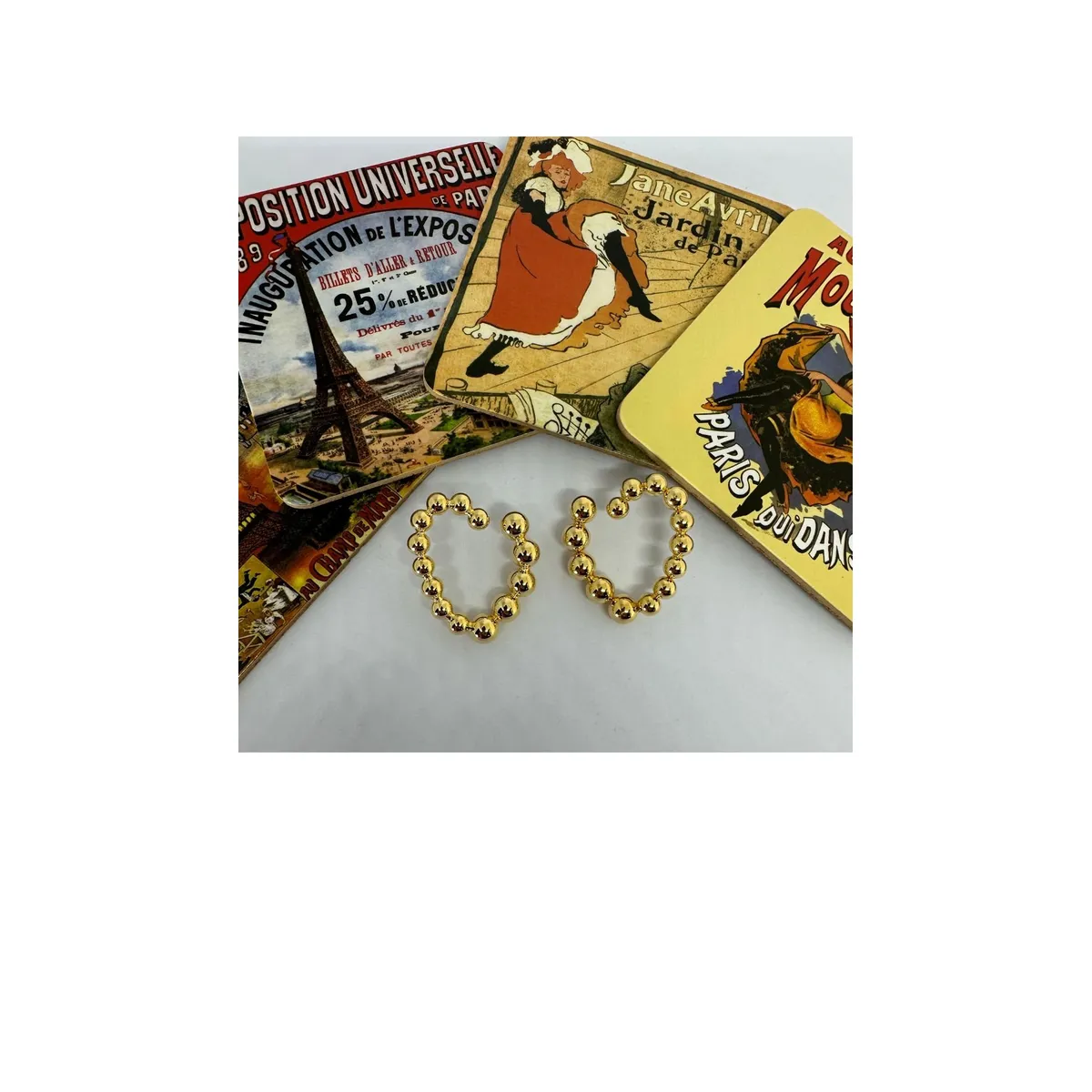 GENERICO - ARETES ZEPHYRA  MODELO CORAZON