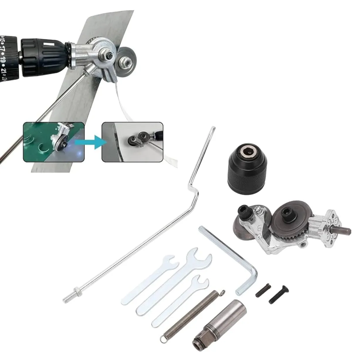 OEM - Cortador Eléctrico De Calamina - Adaptador Para Taladro