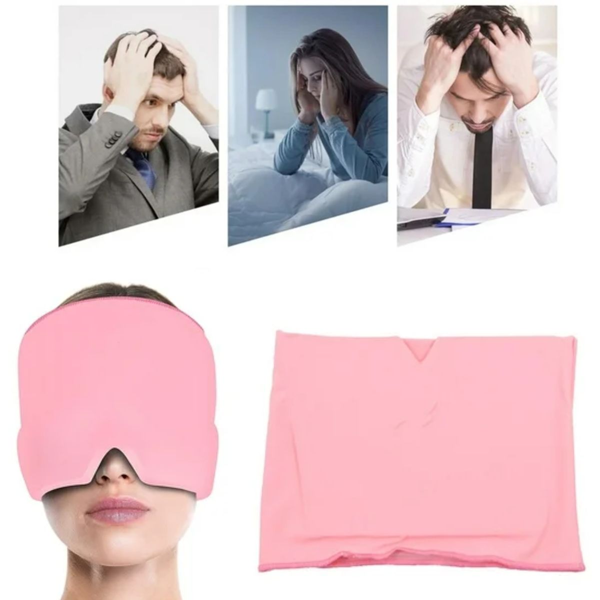 GENERICO - Gorro Terapéutico Para Aliviar La Migraña - Rosado