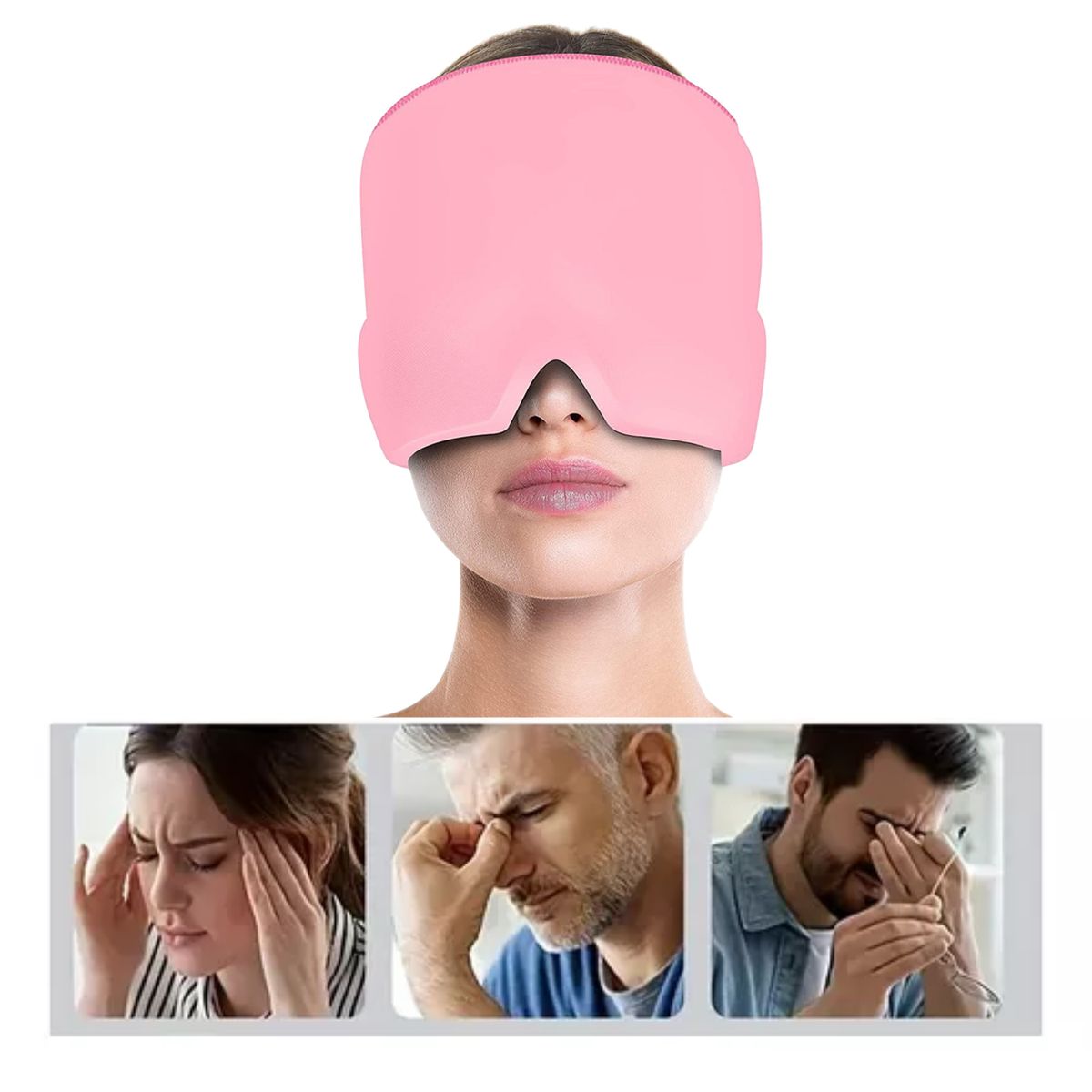 GENERICO - Gorro Terapéutico Para Aliviar La Migraña - Rosado