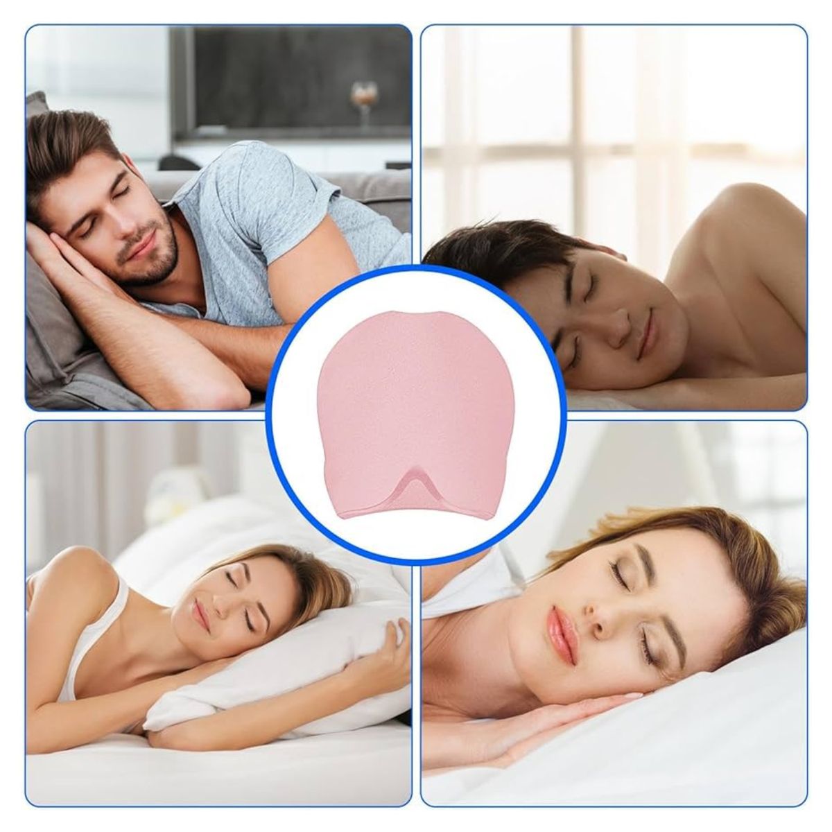 GENERICO - Gorro De Gel Anti Migraña - Rosado