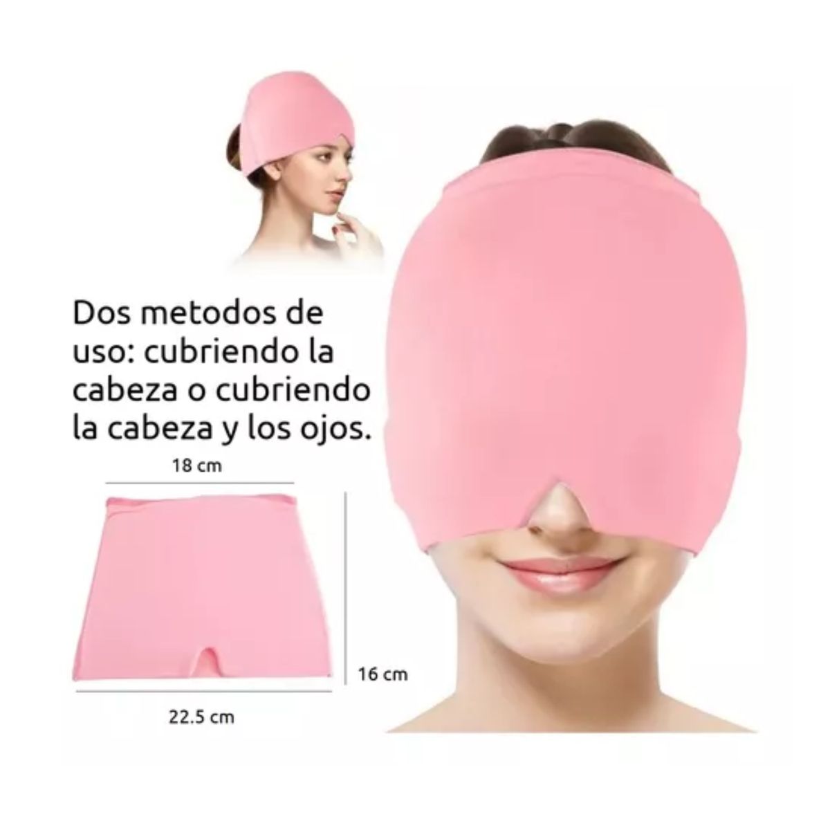 GENERICO - Gorro De Gel Para Aliviar La Migraña - Rosado