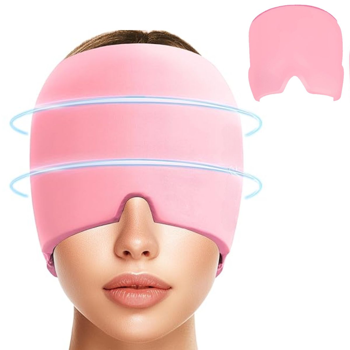 GENERICO - Gorro De Gel Estirable De Alivio De Migraña - Rosado