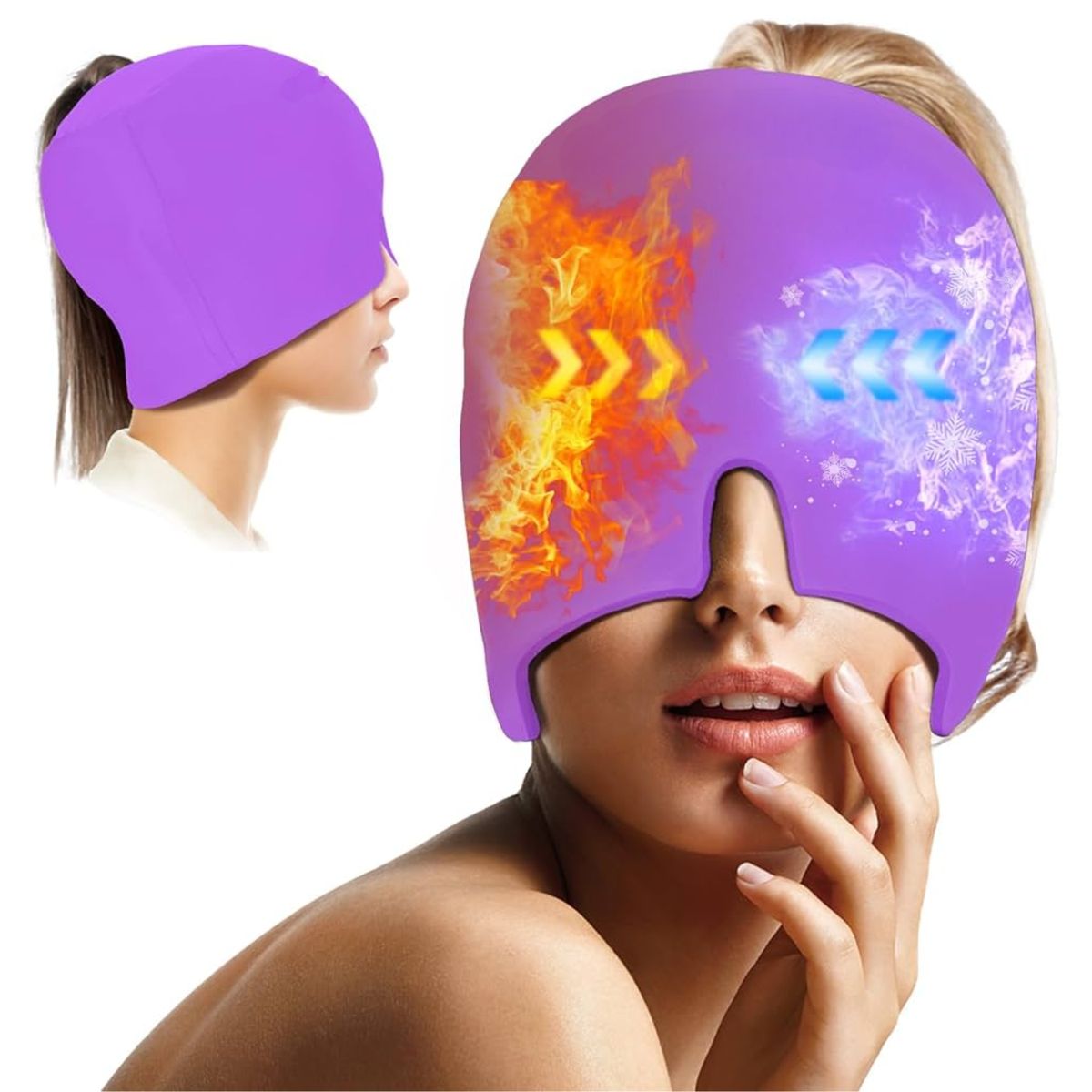 GENERICO - Gorro Para Aliviar La Migraña - Lila