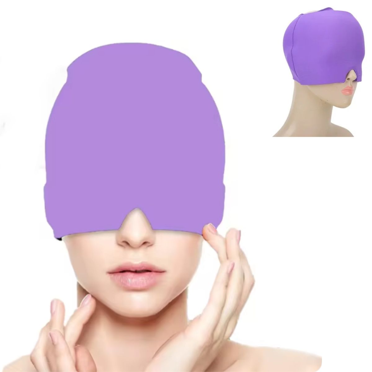 GENERICO - Gorro De Gel Para Alivio De La Migraña - Lila