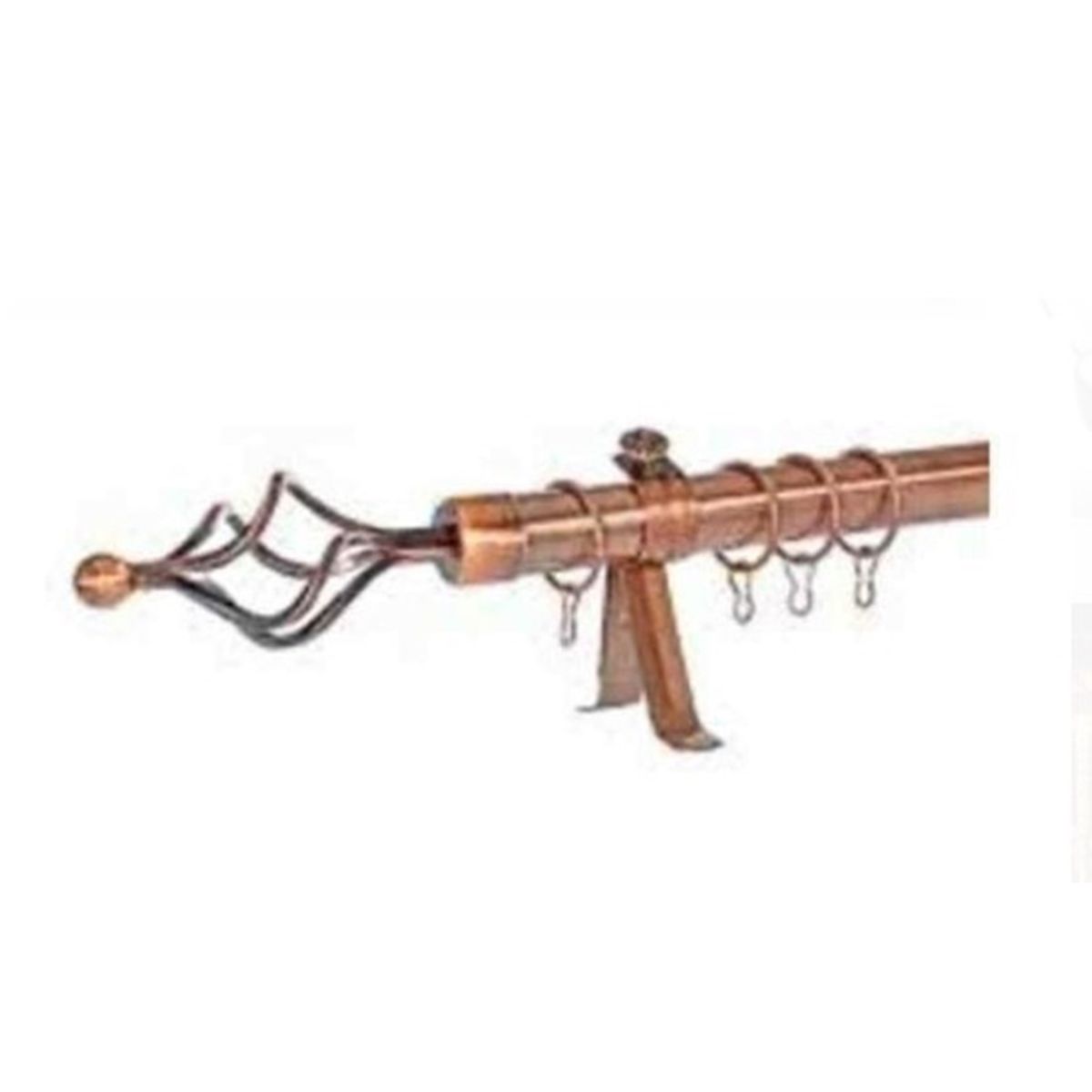 GENERICO - Barra / tubo de cortina decorativo graduable maximo 3 mts