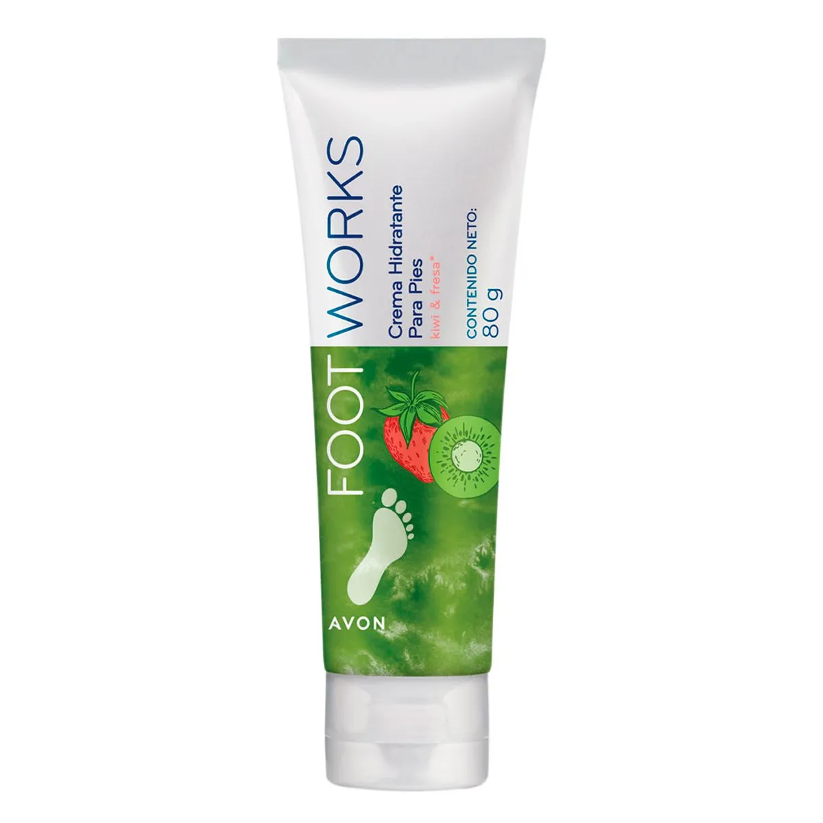 AVON - Crema Humectante para Pies Kiwi y Fresa Foot Works