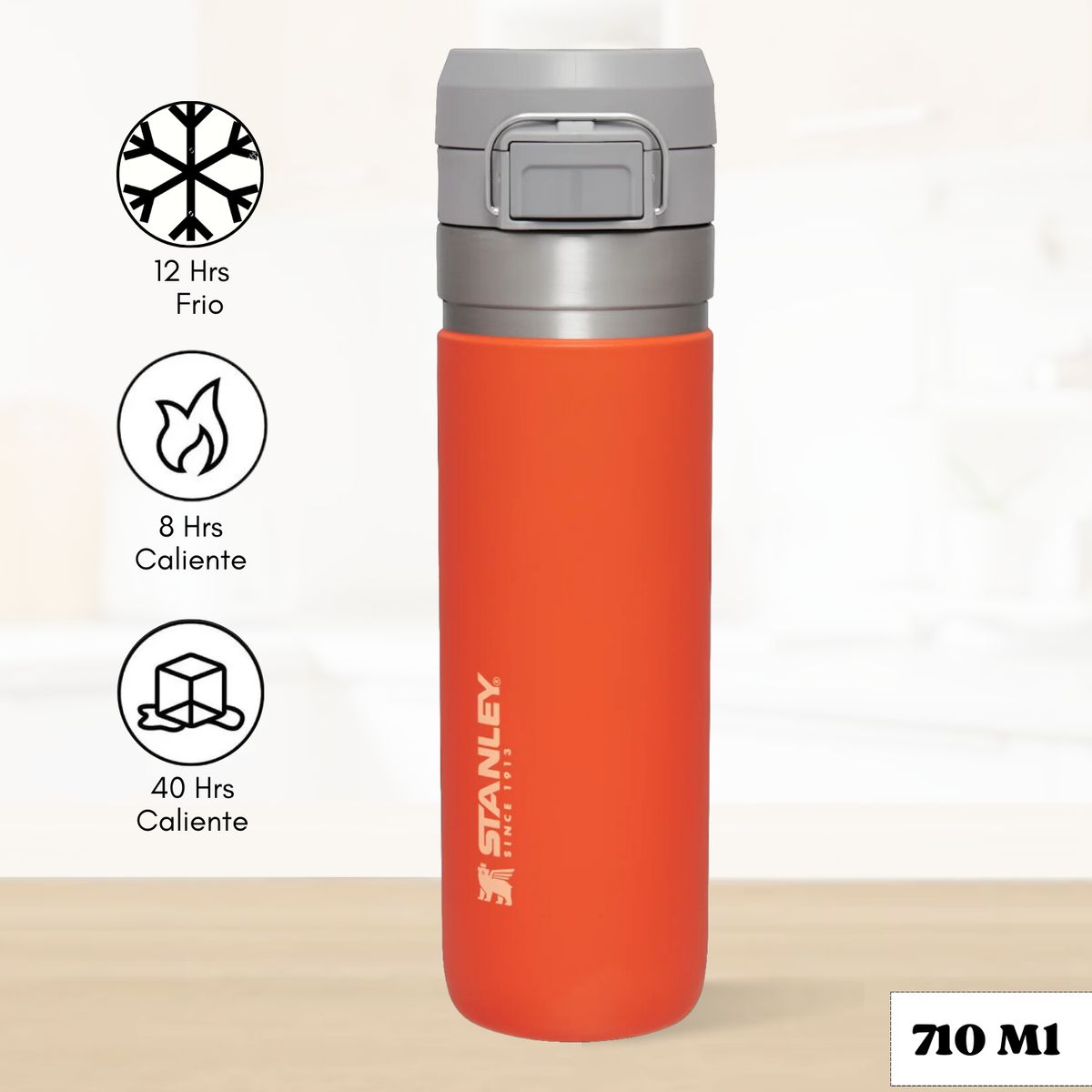 STANLEY - Termo de Bebida Flip Go Tigerliley Stanley 710 Ml