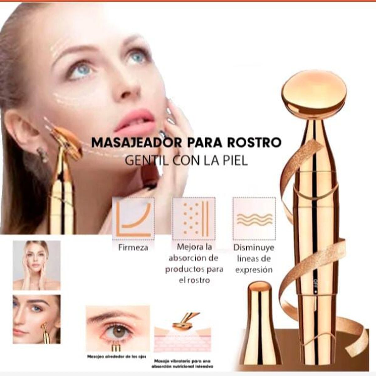 GENERICO - Masajeador Electrico Facial Anti Envejecimiento Arrugas Edad