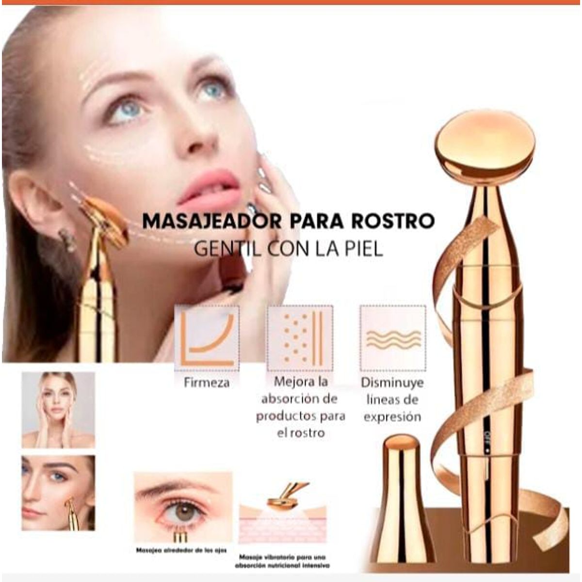 GENERICO - Masajeador Electrico Facial Anti Envejecimiento Arrugas Edad