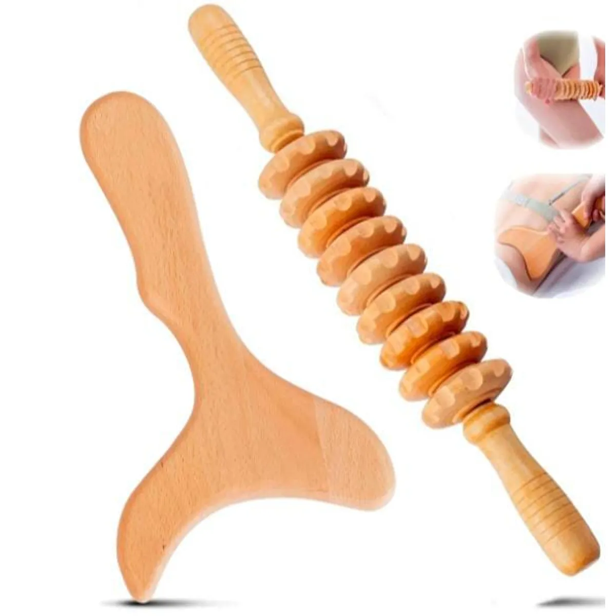 GENERICO - Duo rodillo anticelutico y paleta moldeadora