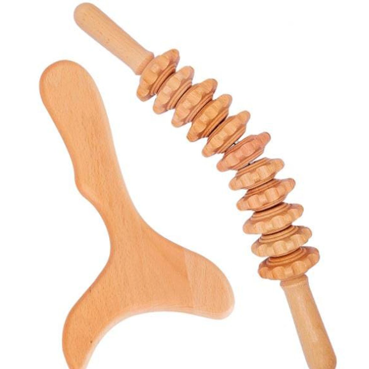 GENERICO - Duo rodillo anticelutico curvo y paleta moldeadora