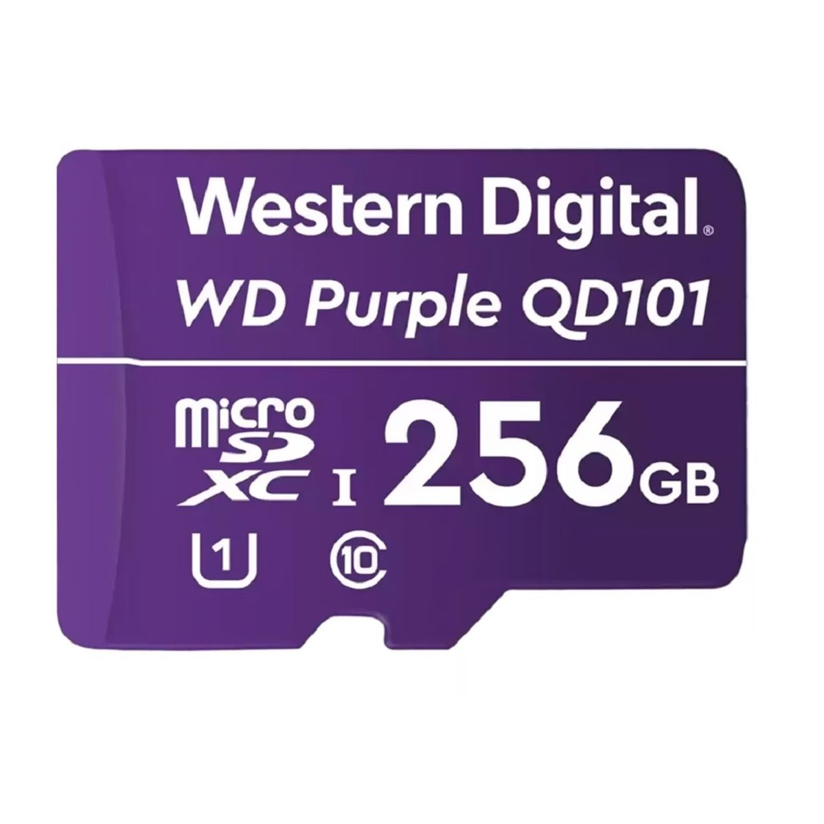 WESTER DIGITAL - Memoria micro SD 256GB WD purpura class 10 SC QD10 VideoVigilancia