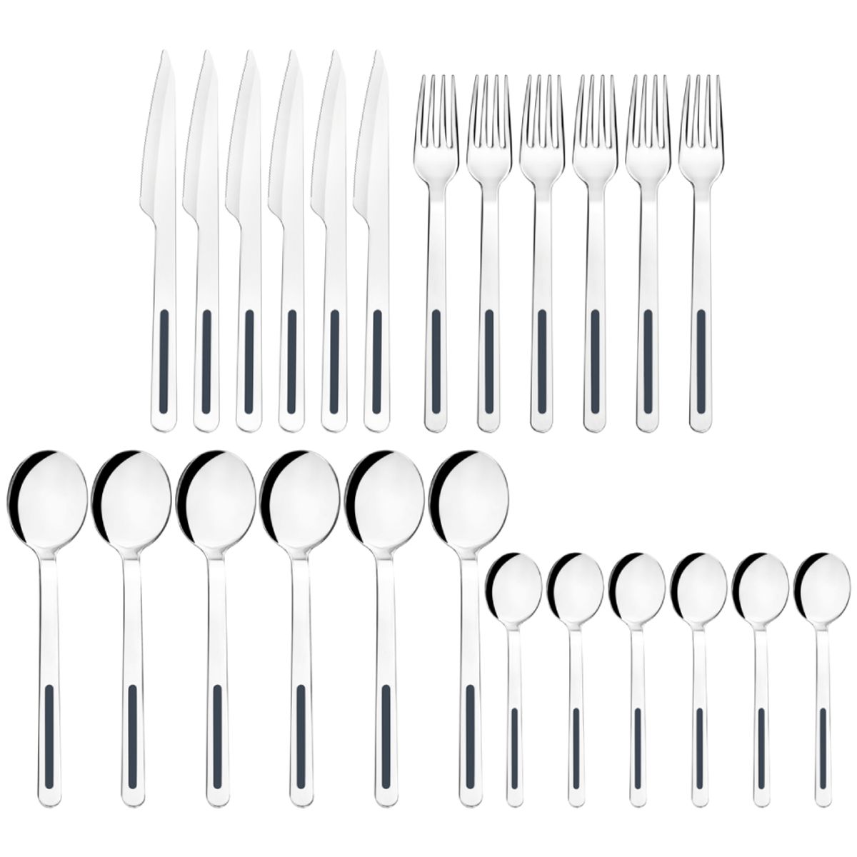 TRAMONTINA - Juego de cubiertos Tramontina de 24 piezas Vik