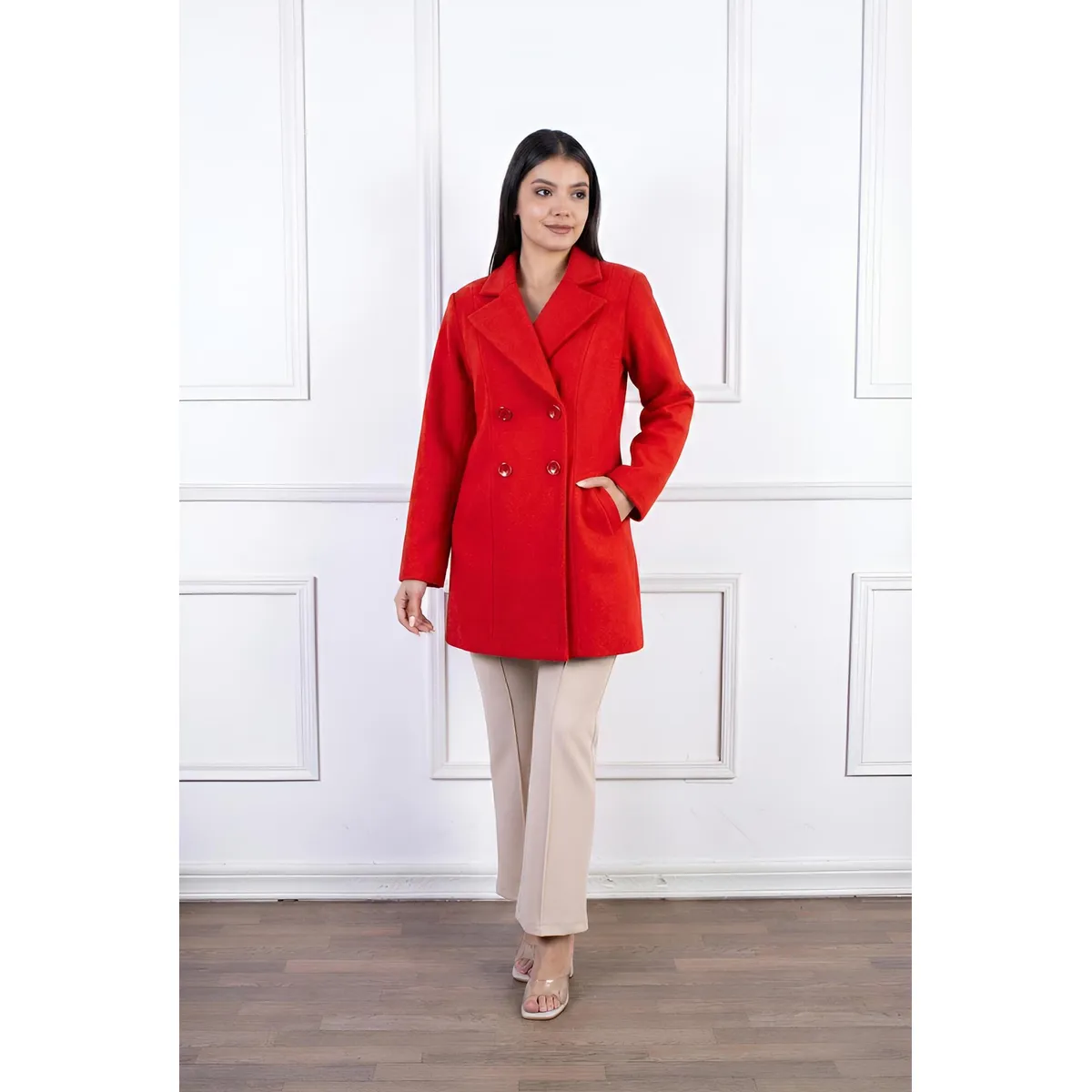 NANCY'S COLLECTION - Abrigo de Paño Mujer Nancys Collection