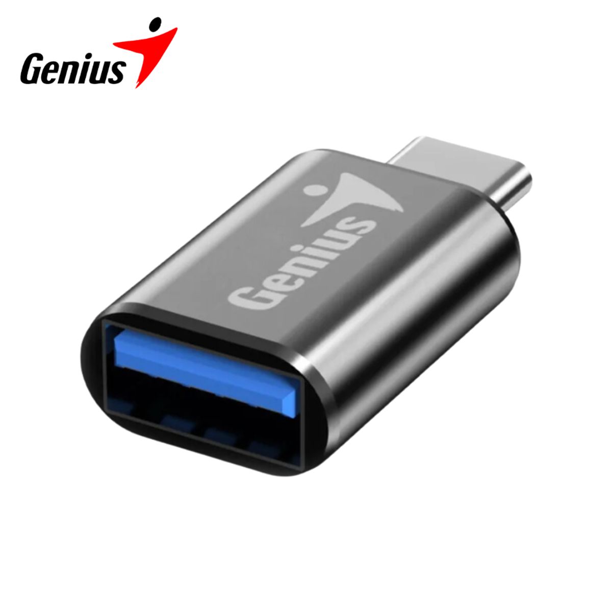 GENIUS - Adaptador Genius ACC-C2A Plata USB-C a USB-A 3.0 Velocidad 5 Gbps
