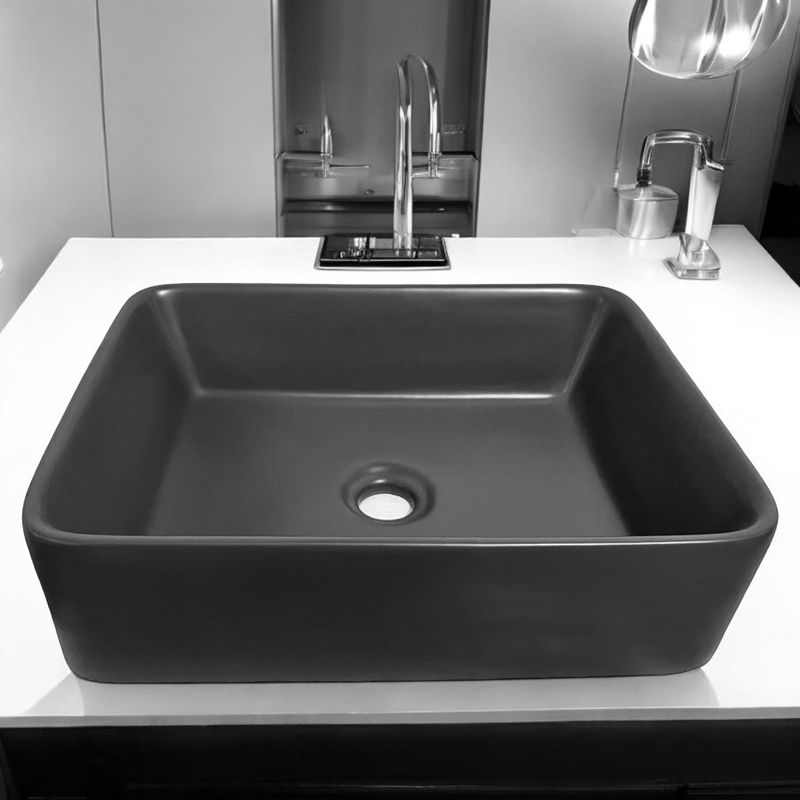 GENERICO - Bowl Rectangular Gris Cemento Mate