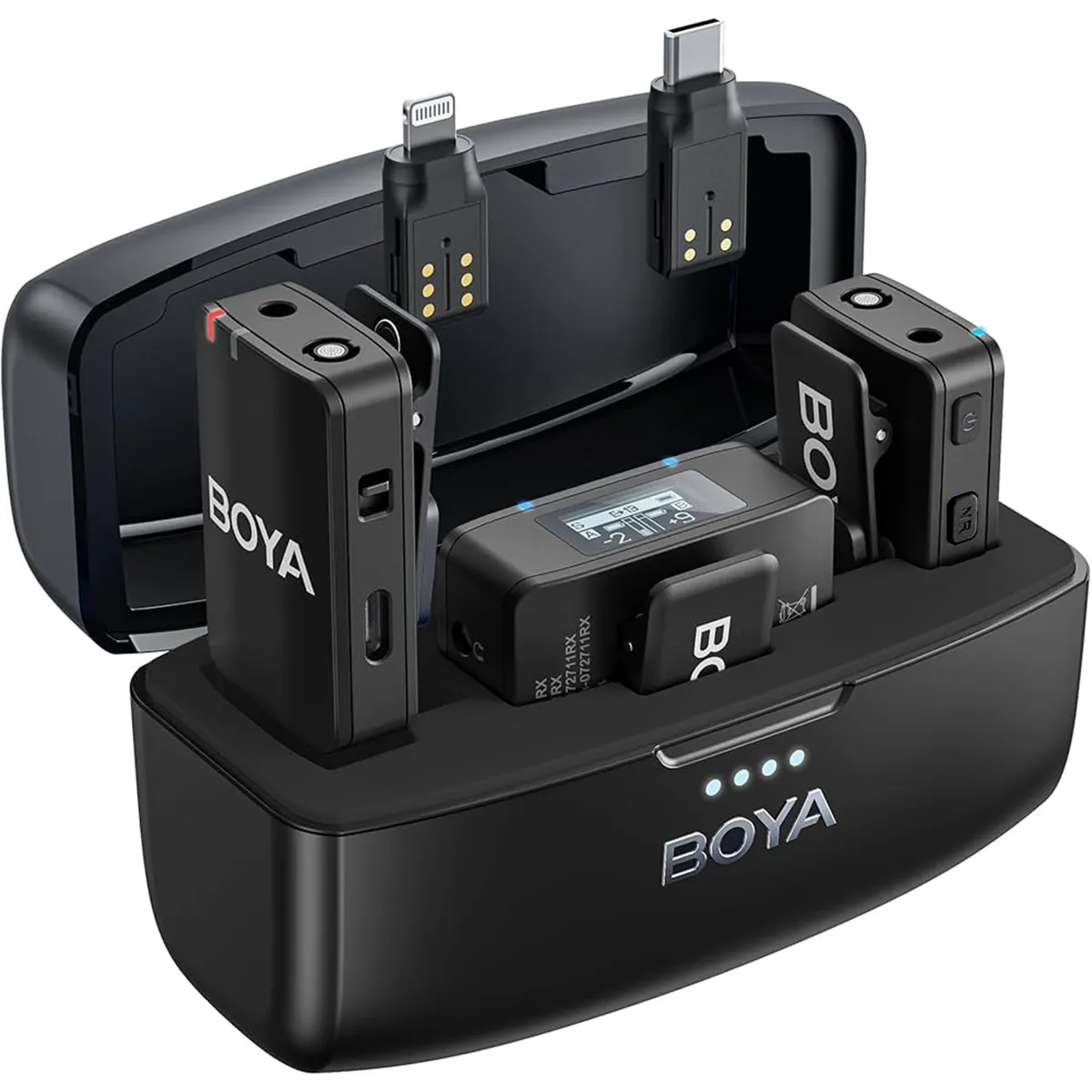 BOYA - Micrófono Profesional Boya Boyamic Inalámbrico iPhone Cámaras Negro
