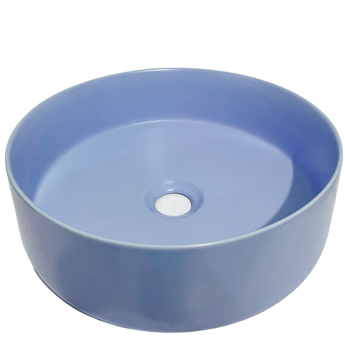 GENERICO - Bowl Redondo Gris Mate Azul