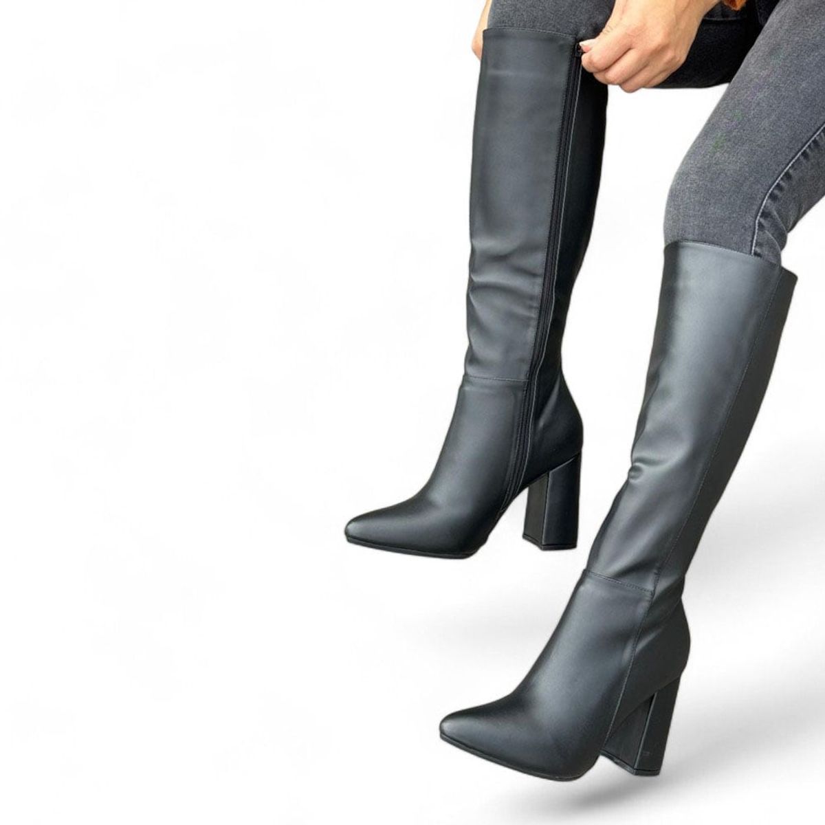 GENERICO - Botin Mujer Elegante Taco 9 1015L-80 Color Negro