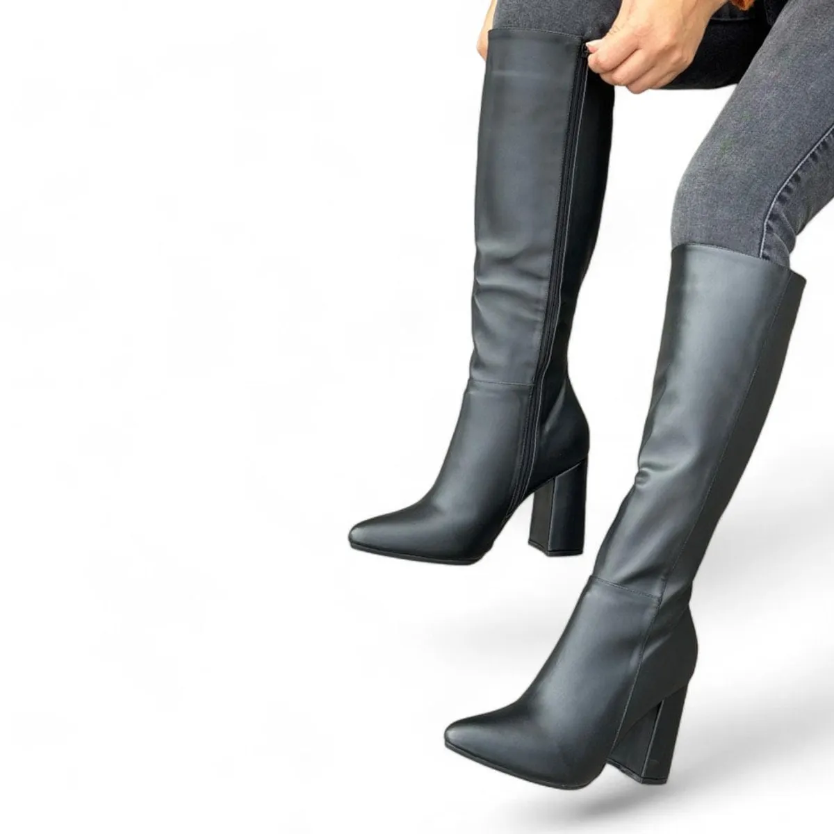 GENERICO - Botin Mujer Elegante Taco 9 1015L-80 Color Negro