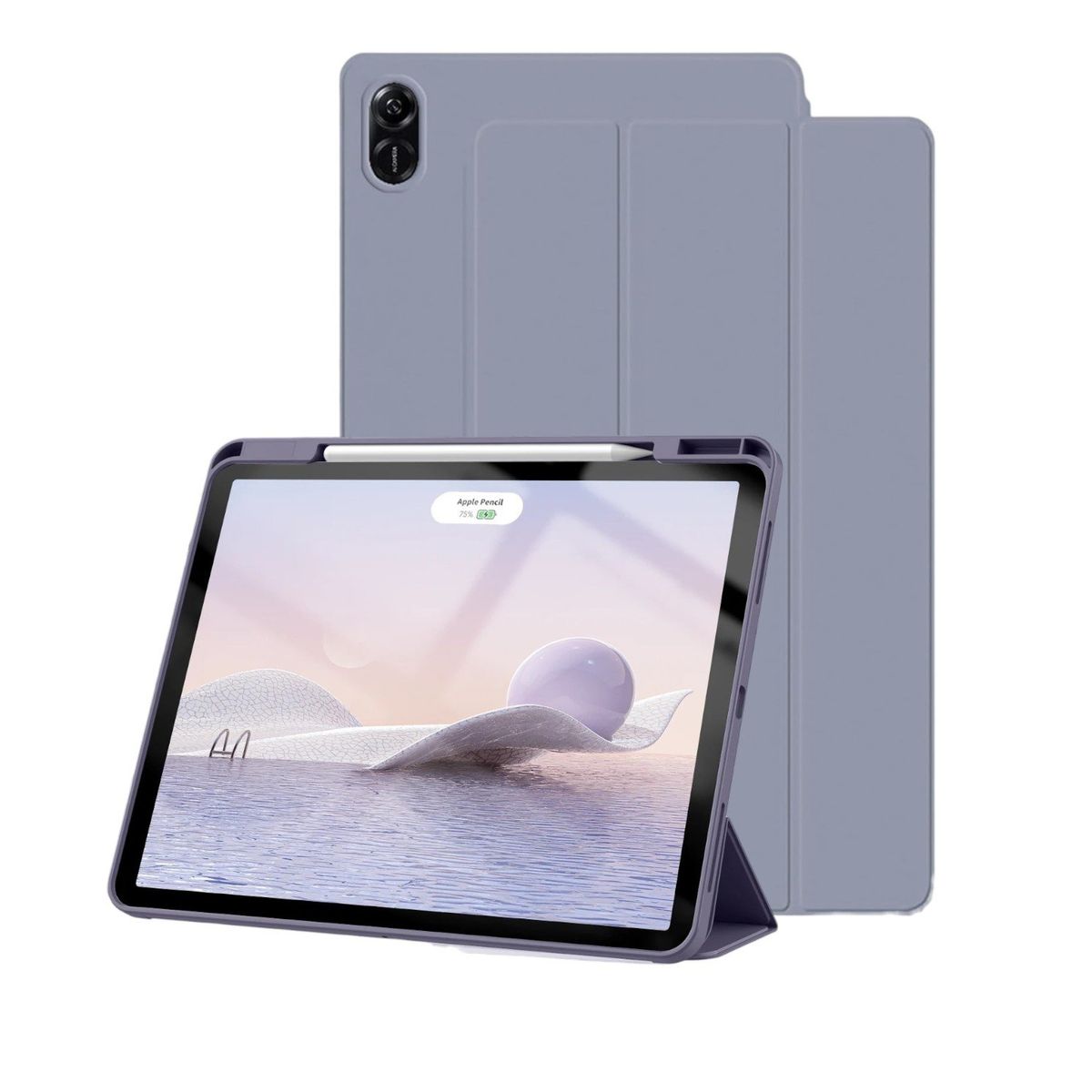 FUNDAANTIGOLPES - Funda Smart Cover con Porta Lapiz para Tablet Honor Pad 8 12" Lavanda