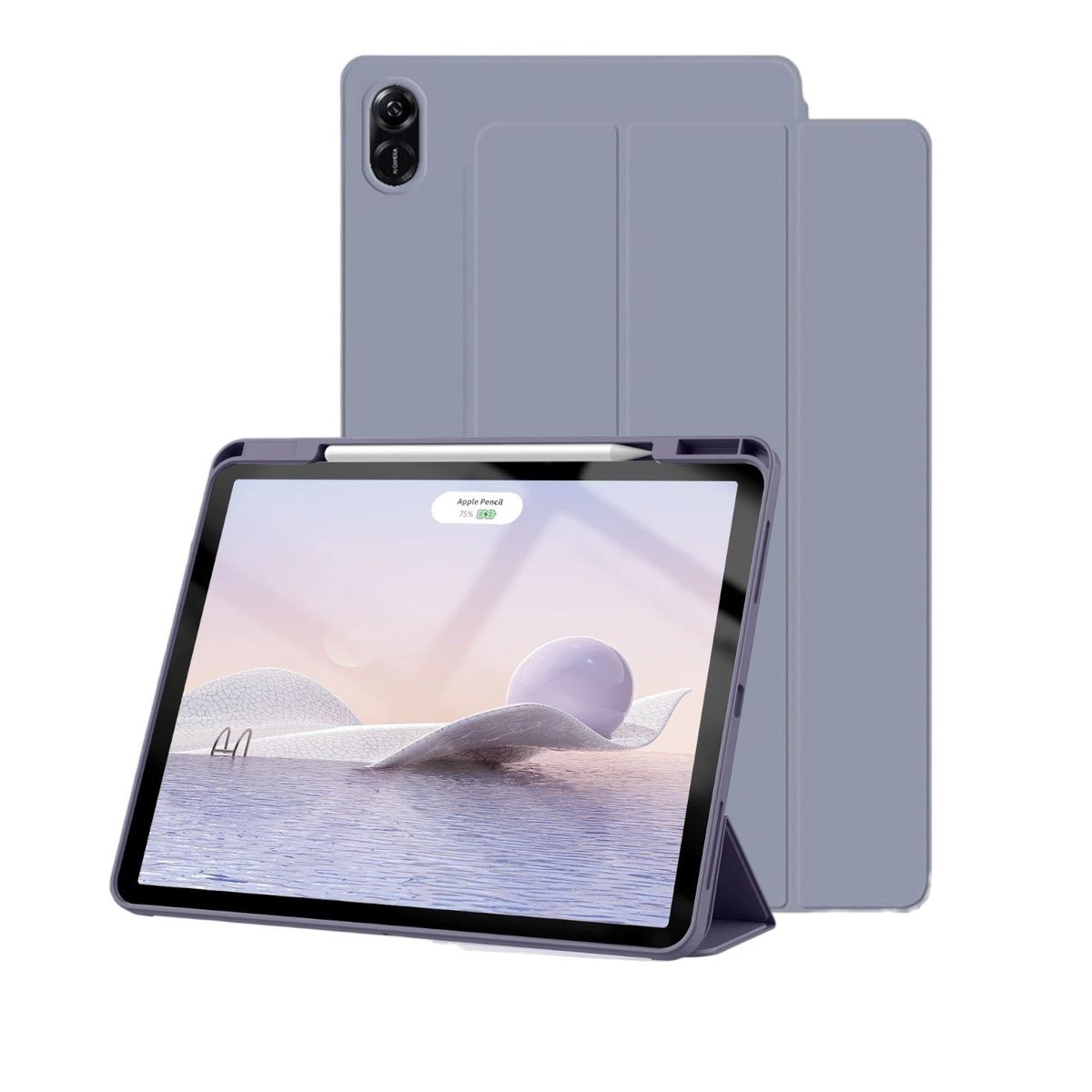 FUNDAANTIGOLPES - Funda Smart Cover con Porta Lapiz para Tablet Honor Pad 8 12" Lavanda