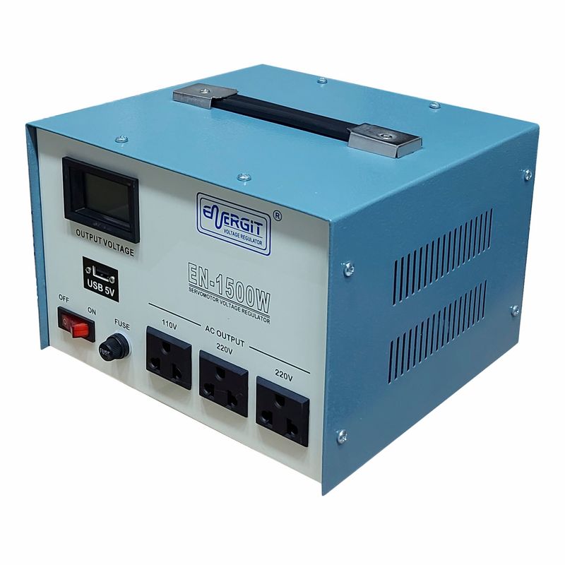 GENERICO - ESTABILIZADOR SERVOMOTOR 1500W 220V DIGITAL - ENERGIT