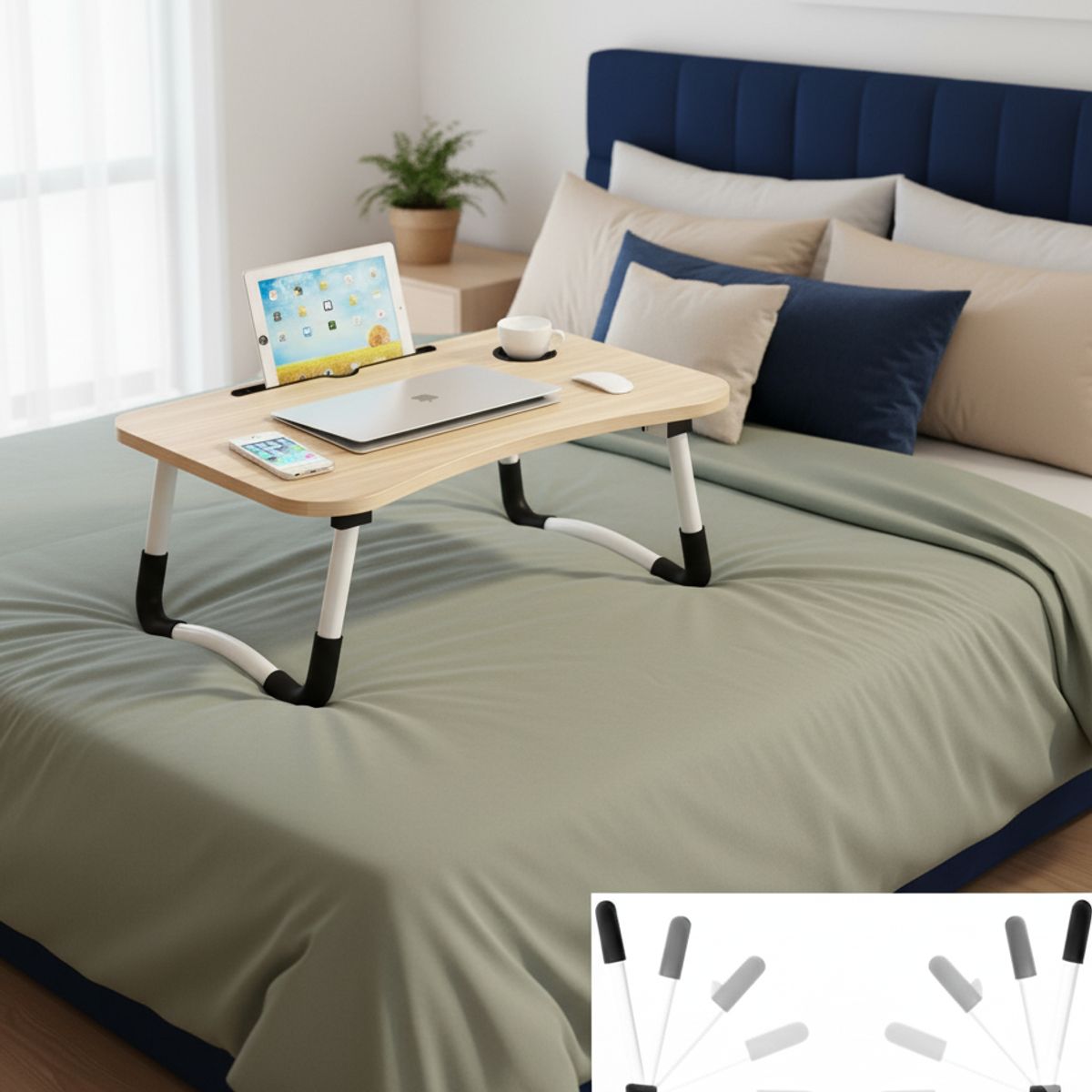 GENERICO - Mesas Multifunción Ergonómica para Laptop y Comodidad en la Cama