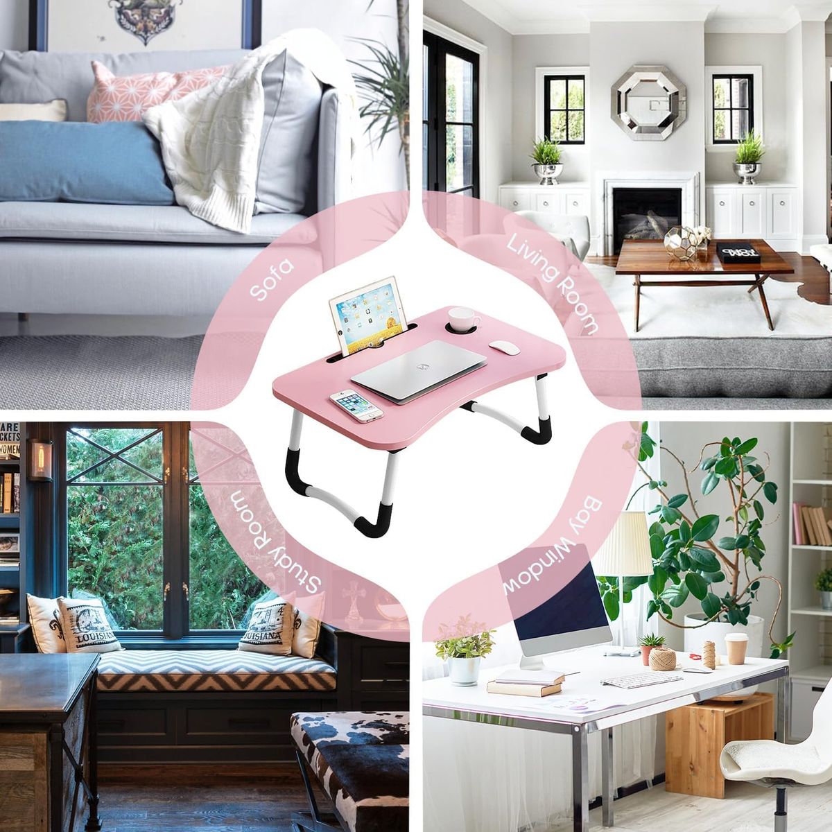 GENERICO - Mesas Multifunción Ergonómica para Laptop y Comodidad en la Cama