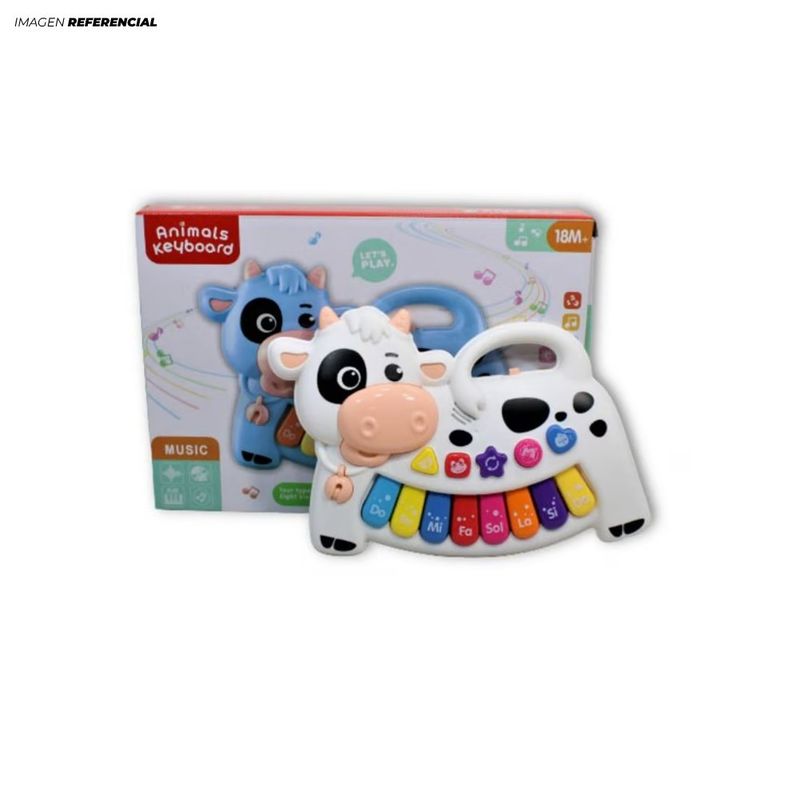 GENERICO - Juguete Didáctico Piano Musical Vaca para Niños