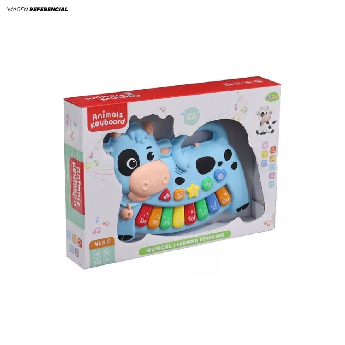 GENERICO - Juguete Didáctico Piano Musical Vaca para Niños