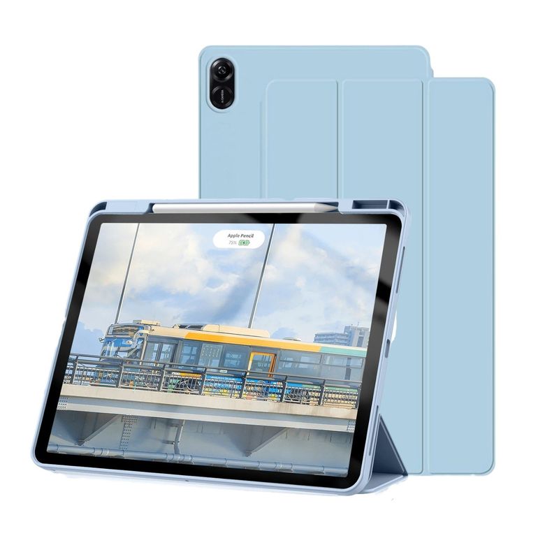 FUNDAANTIGOLPES - Funda Smart Cover con Porta Lapiz para Tablet Honor Pad 8 12" Celeste