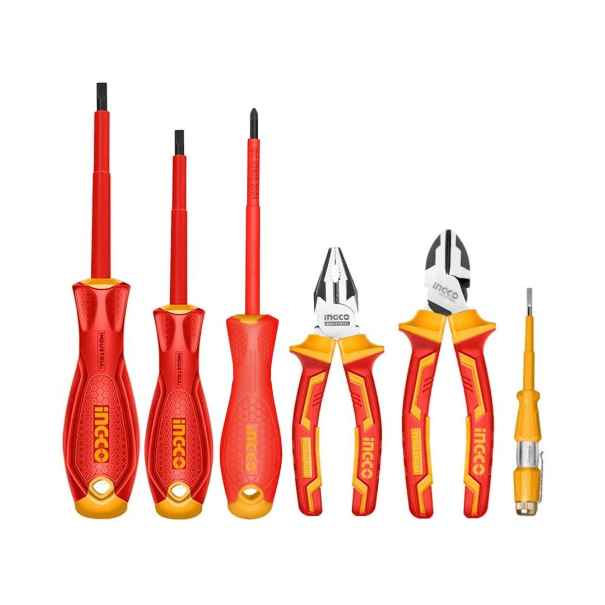 INGCO TOOLS - Set de 6 herramientas aisladas 1000v Ingco