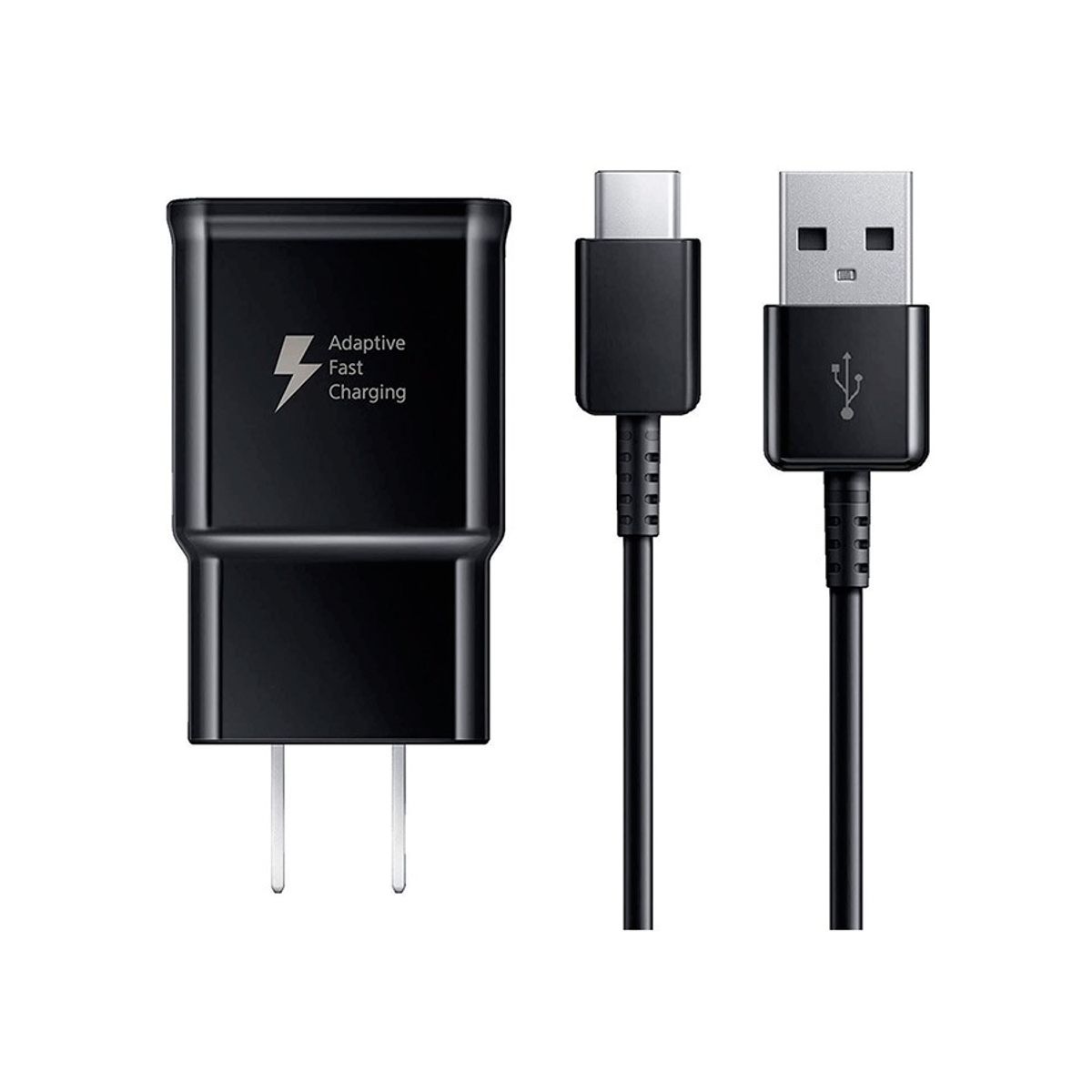 SAMSUNG - Cargador Samsung 15W Fast Charger Cable USB Tipo-C - NEGRO