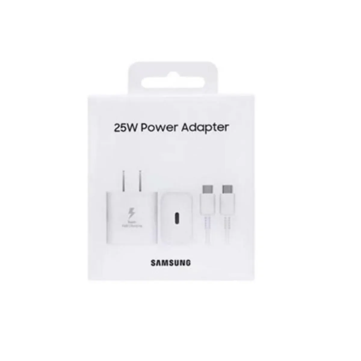 SAMSUNG - Cargador Samsung 25W PD Adapter Cable Tipo - C Blanco