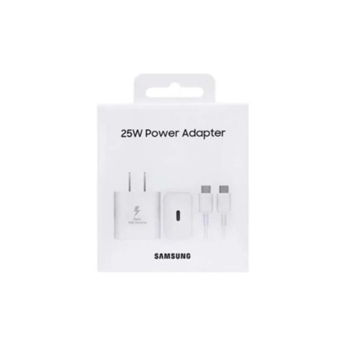 SAMSUNG - Cargador Samsung 25W PD Adapter Cable Tipo - C Blanco