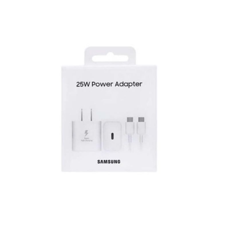SAMSUNG - Cargador Samsung 25W PD Adapter Cable Tipo - C Blanco