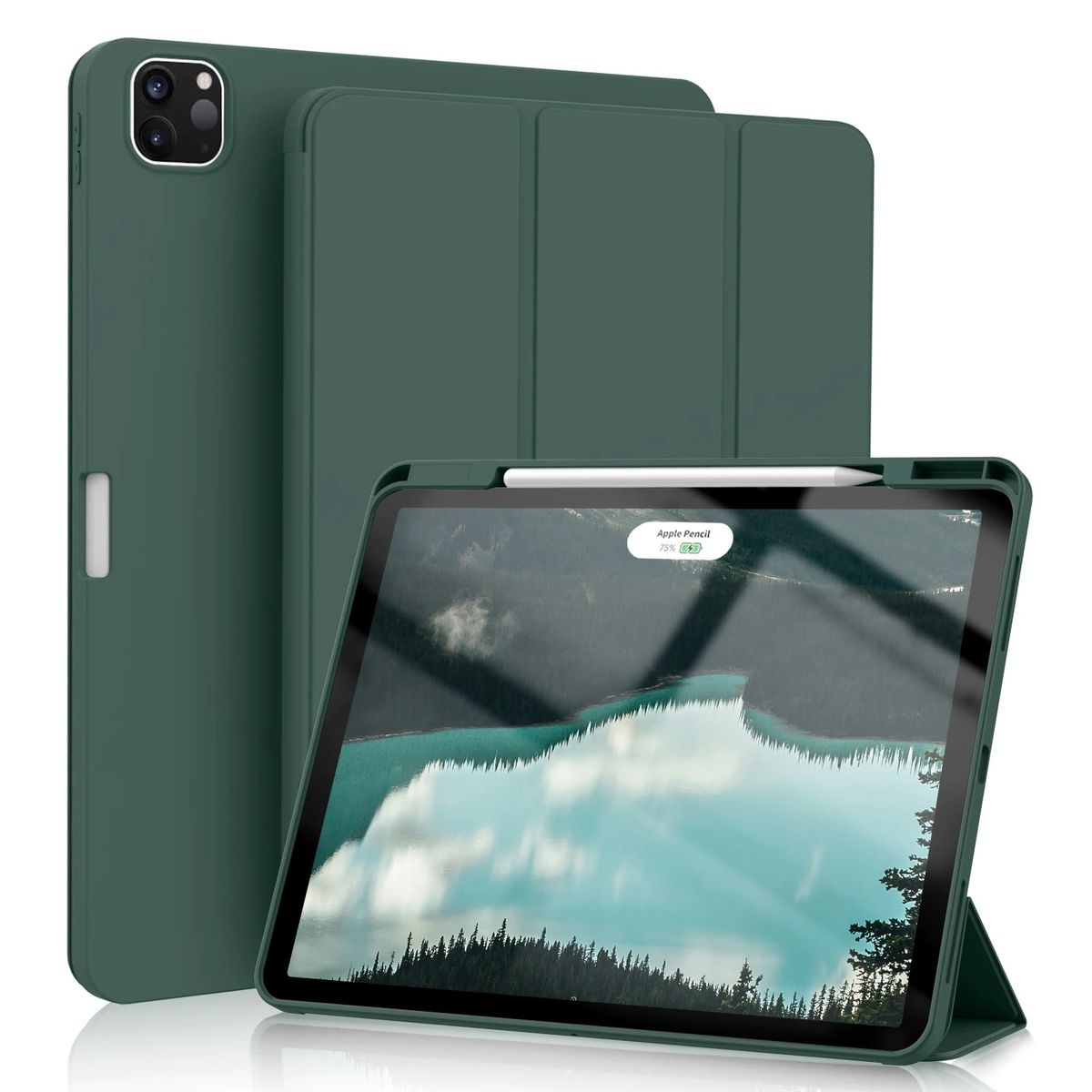 FUNDAANTIGOLPES - Funda Smart Cover con Porta Lapiz para Tablet Xiaomi Pad 6 Verde