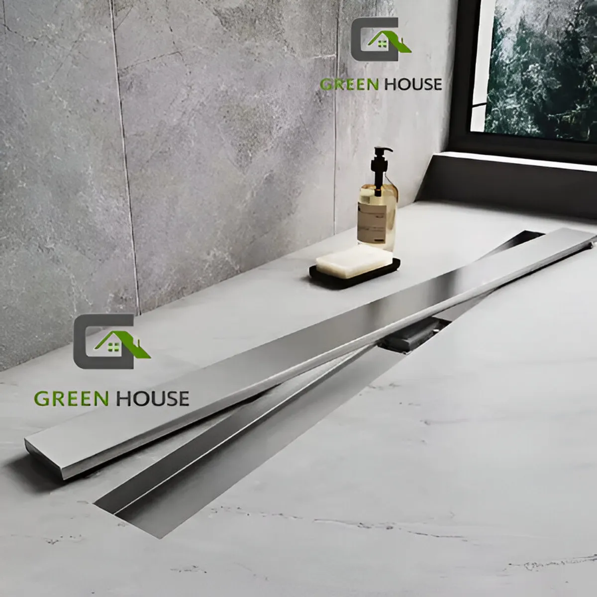 GENERICO - SUMIDERO REVERSIBLE ACERO SUS 304 DE 8X60CM SATINADO