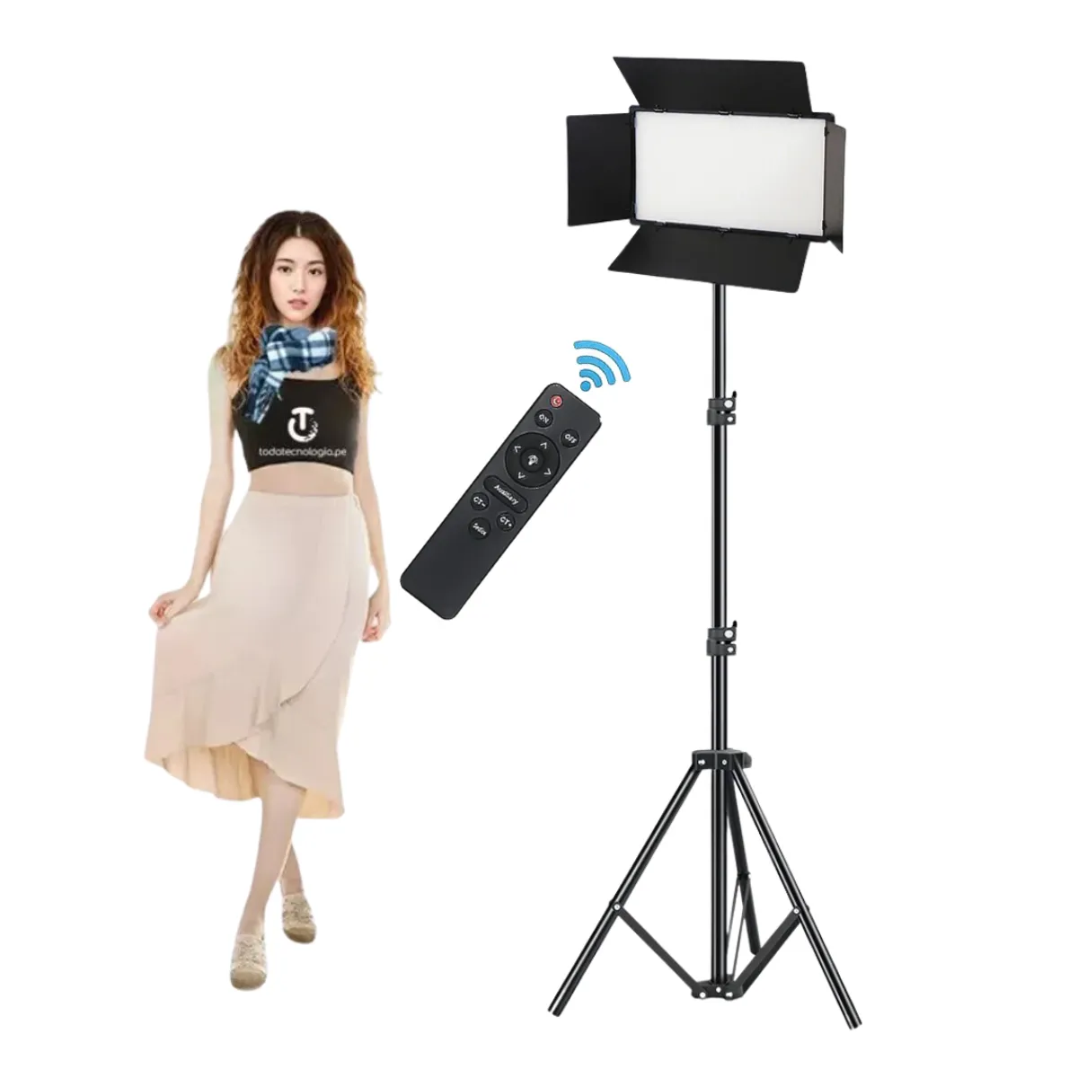 GENERICO - Lámpara de Panel Luz LED iluminación de Estudio Fotografía Grabación