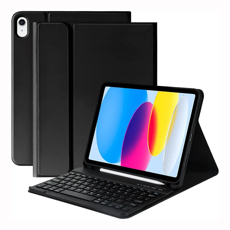 GENERICO - Funda Teclado Para iPad 10ma 11va Generación A16 Bt- Black