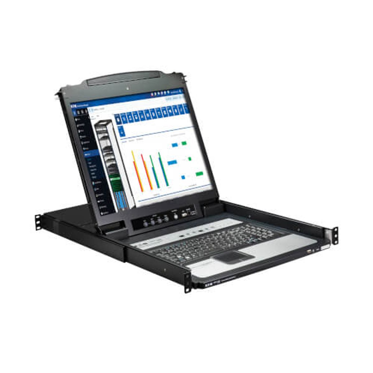 TRIPP LITE - Consola KVM TrippLite para instalación en rack 1U 8 puertos LCD 19"