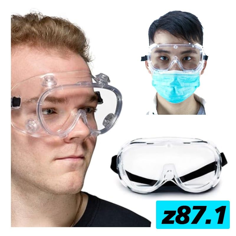 OEM - Lentes Seguridad Anti Virus Con valvula z871 anti empañantes