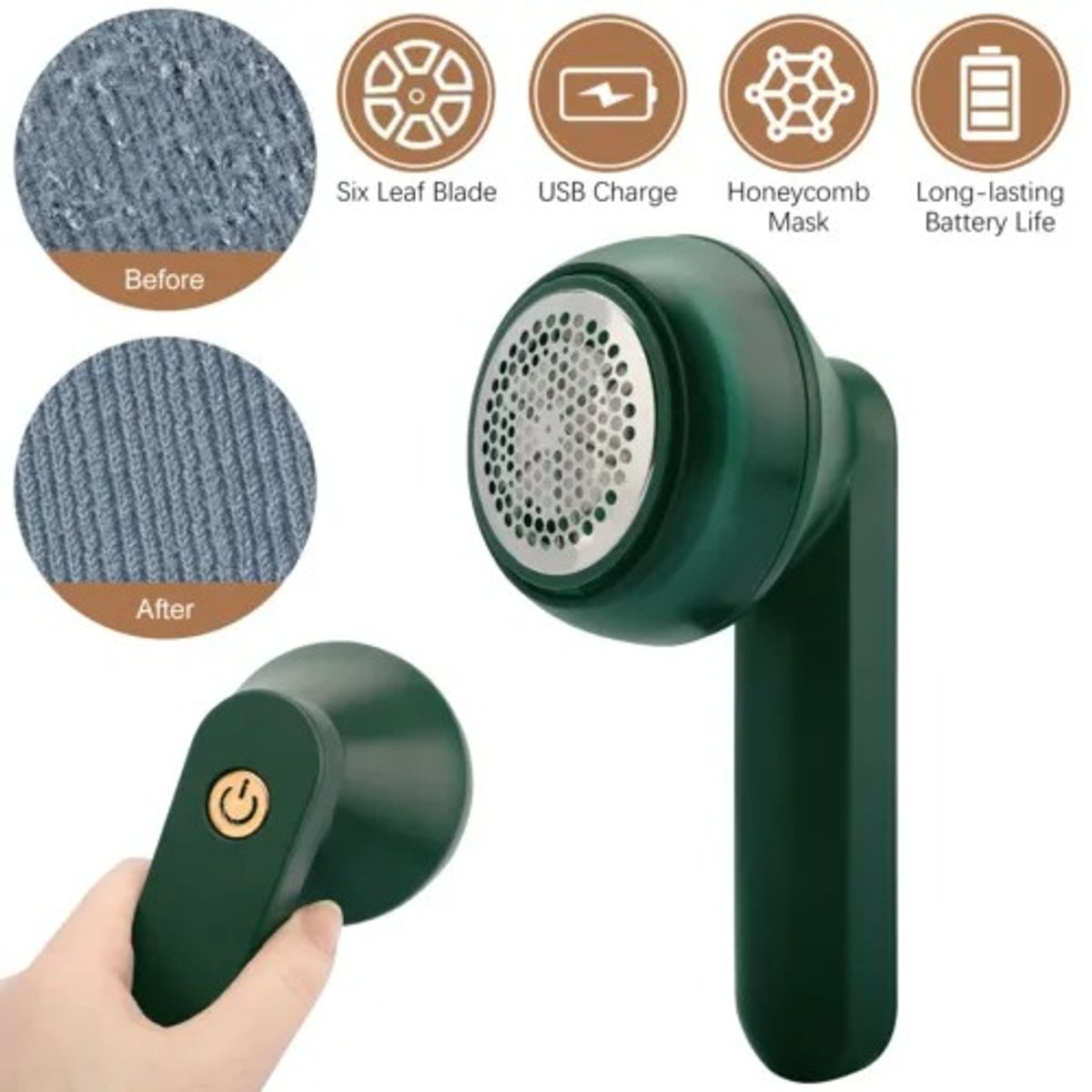 OEM - Quita Pelusas Electrico Recargable Usb Removedor De Mano