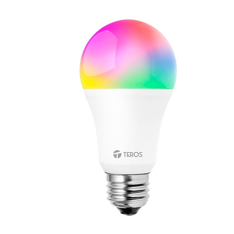 TEROS - Foco Smart LED TEROS TE9103RGB Iluminación RGB 9W Socket E27 Wi-Fi